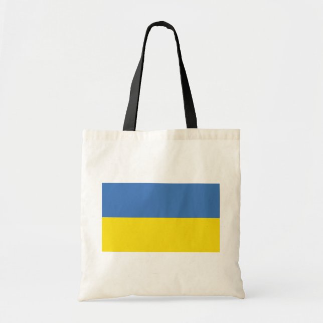 ukrainische Flagge, ukrainische Slawin Ukraini С л Tragetasche (Vorne)