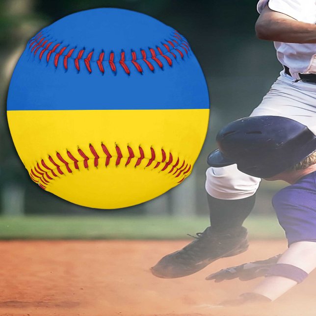 Ukrainische Flagge und Ukraine Sport / Baseball Ba (Von Creator hochgeladen)