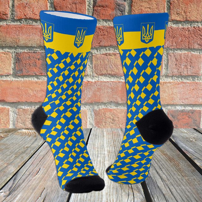 Ukrainische Flagge und ukrainische Flaggenmode /sp Socken (Von Creator hochgeladen)