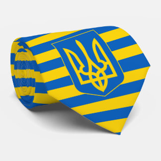 Ukrainische Flagge und Wappen, Flagge der Ukraine Krawatte