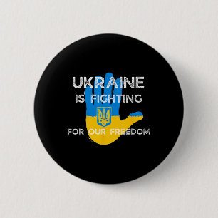 Ukrainische Flagge Unterstützendes Design Ukraine Button
