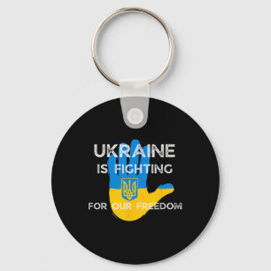 Ukrainische Flagge Unterstützendes Design Ukraine Schlüsselanhänger