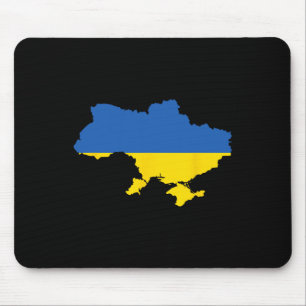 Ukrainische Flagge Vintage Erbe 3 Mousepad