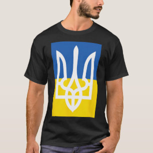 Ukrainische Flagge Vintage Erbe  T-Shirt