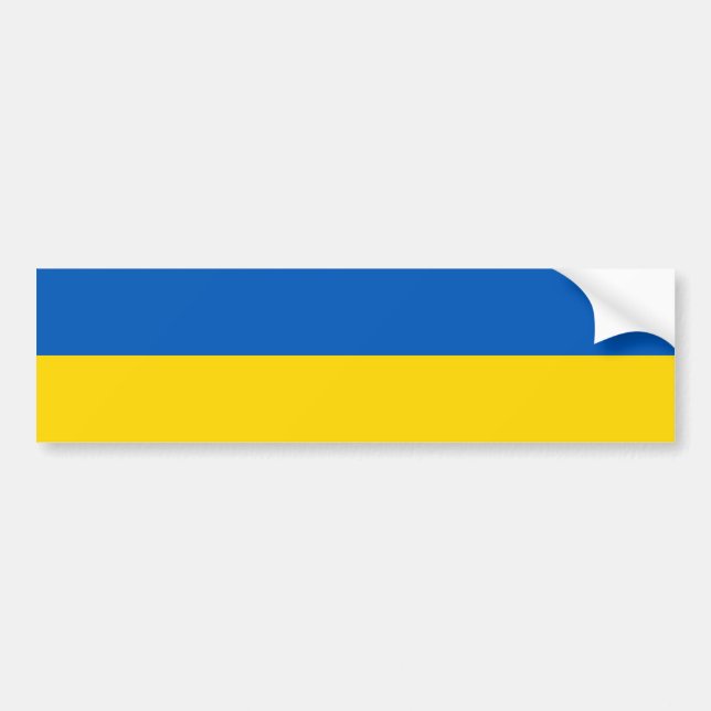 Ukrainische Flaggenfarben Autoaufkleber (Vorne)
