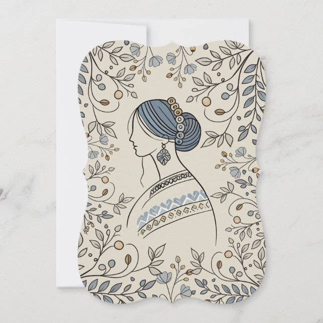 Ukrainische Folklorekunstkarte (Vorderseite)