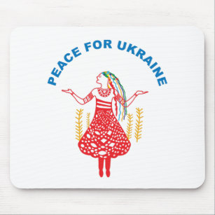 Ukrainische Frau - Frieden für die Ukraine Mouse P Mousepad