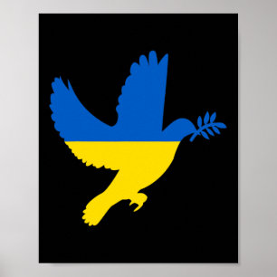 Ukrainische Friedens-Taube Poster