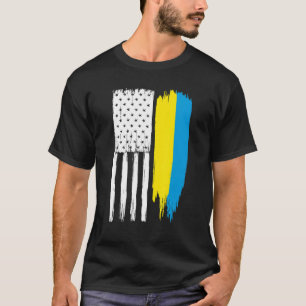 Ukrainische Hälfte Ukraine Halbukraine Halbamerika T-Shirt