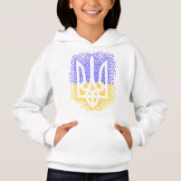 Ukrainische heraldry trident tryzub streut Sterne