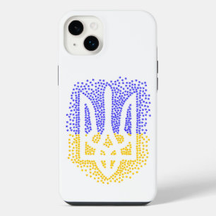 Ukrainische heraldry trident tryzub streut Sterne iPhone 14 Plus Hülle