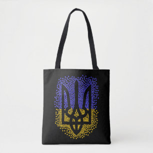 Ukrainische heraldry trident tryzub streut Sterne Tasche