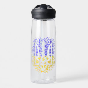 Ukrainische heraldry trident tryzub streut Sterne Trinkflasche