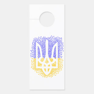 Ukrainische heraldry trident tryzub streut Sterne Türanhänger