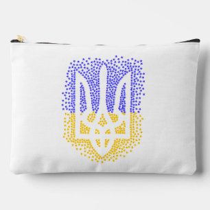 Ukrainische heraldry trident tryzub streut Sterne Zubehörtasche