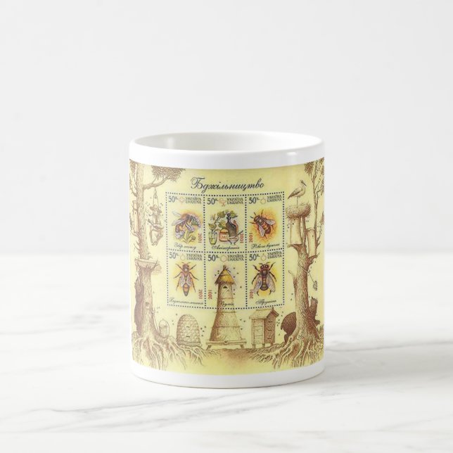 Ukrainische Imkerei-Bienen-Tasse Kaffeetasse (Mittel)