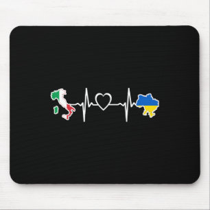 Ukrainische italienische Flagge - Ukraine Italien Mousepad