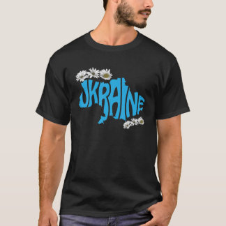 Ukrainische Karte Flaggenstaat Souvenir Freiheit B T-Shirt