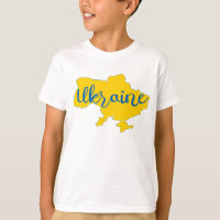Ukrainische Landkarte und T - Shirt