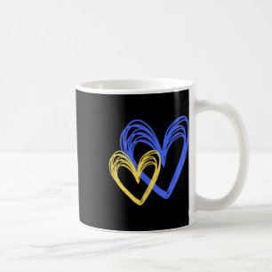 Ukrainische Liebe gemalte Herzen Ukraine wird sieg Kaffeetasse