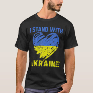 Ukrainische Lover I Stand with Ukraine Herz T-Shirt