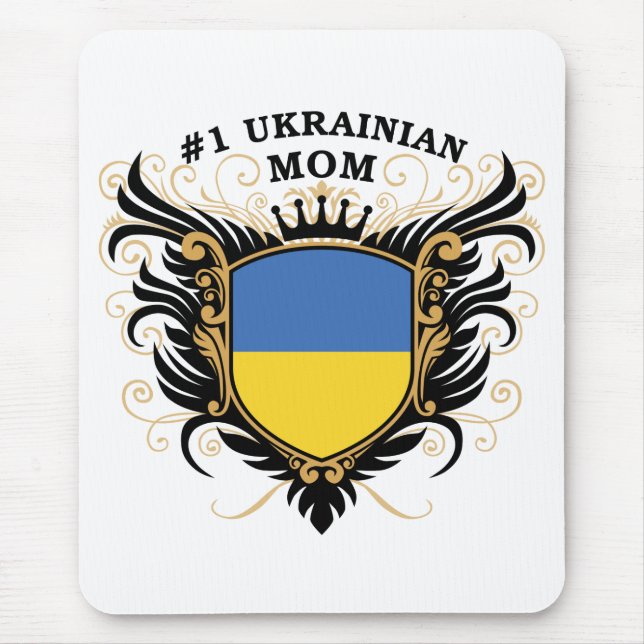 Ukrainische Mama der Nr.-eine Mousepad (Vorne)