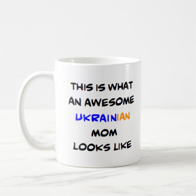 ukrainische Mutter, phantastisch Kaffeetasse (Links)