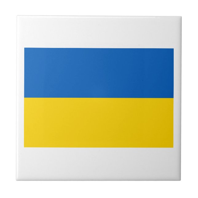 Ukrainische Nationalflagge Fliese (Vorderseite)