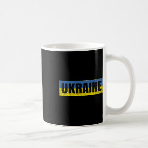 Ukrainische Nationalflagge Vintage Ukraine Karte L Kaffeetasse