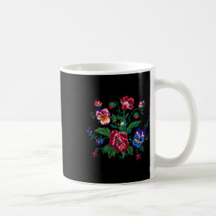 Ukrainische Nationalkleidung Ukrainische Stickerei Kaffeetasse