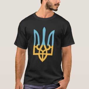 Ukrainische Nationalsymboltrident I steht mit der  T-Shirt