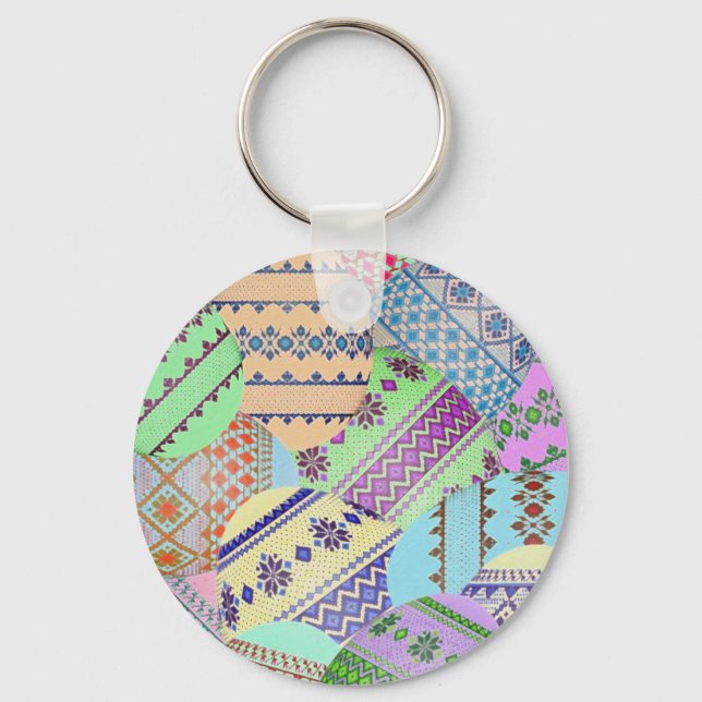 Ukrainische Ostereier (Pysanky) Schlüsselanhänger (Vorderseite)