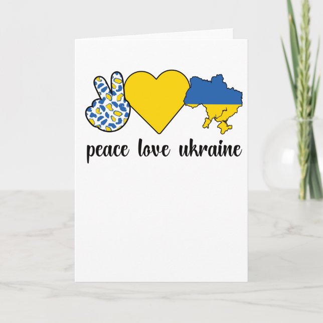 Ukrainische Roots Ukraine Flagge Ukrainisches Erbe Karte (Vorderseite)