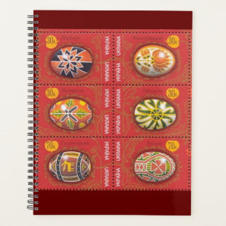 Ukrainische Rote Pysanky Ostereier Planer