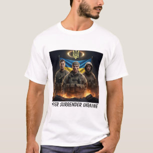 ukrainische Soldaten stärken Trident Vereinigtes24 T-Shirt