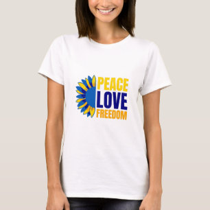 Ukrainische Sonnenblume - Unterstütze die Ukraine  T-Shirt