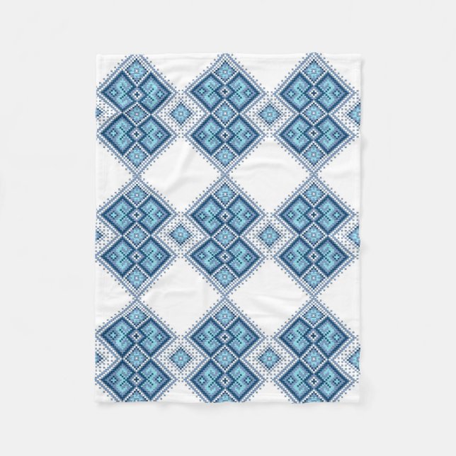 Ukrainische Stickerei Fleecedecke (Vorderseite)