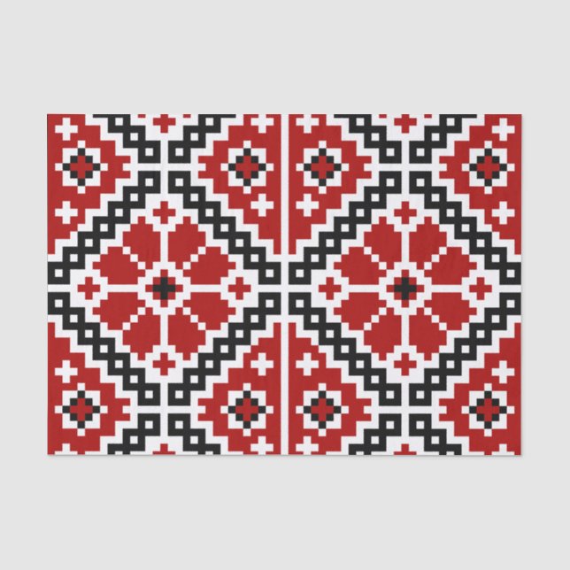 Ukrainische Stickerei Seidenpapier (Vorderseite)