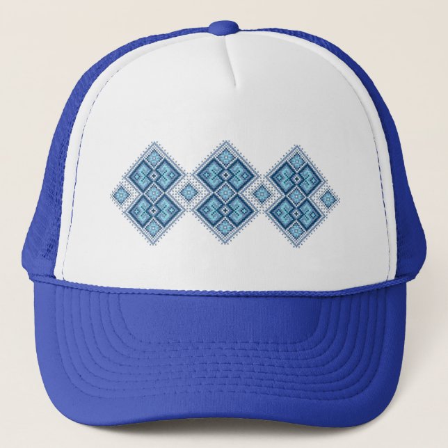Ukrainische Stickerei Truckerkappe (Vorderseite)