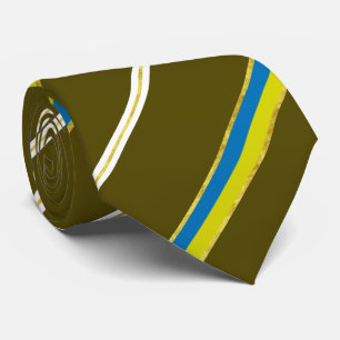 Ukrainische Streifenflagge Krawatte