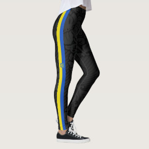 ukrainische Streifenflagge Leggings