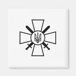 Ukrainische Streitkräfte Symbol Präsident Zelensky Magnet