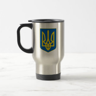 Ukrainische Tryzub (Dreifach) - Wappenrüstung Reisebecher