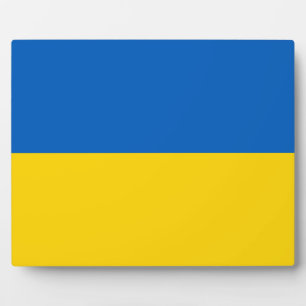 ukrainische (Ukraine) Flagge Fotoplatte