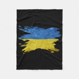 Ukrainische Ukraine-Flagge Vintage-Ukraine-Flagge  Fleecedecke