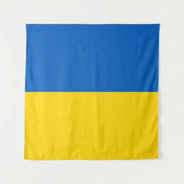 ukrainische (Ukraine) Flagge Wandteppich (Vorderseite (Horizontal))