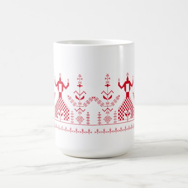 Ukrainische Volksmotif-Wohnung Kaffeetasse (Mittel)