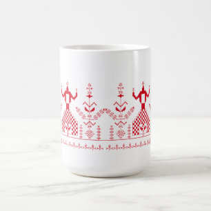 Ukrainische Volksmotif-Wohnung Kaffeetasse