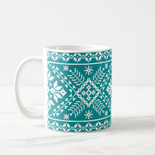 Ukrainische Volkstümliche, nahtlose Ornamente Kaffeetasse