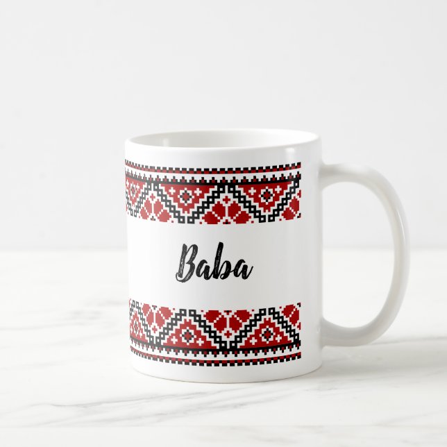 Ukrainische Vyshyvanka/Stickerei Baba Tasse (Rechts)